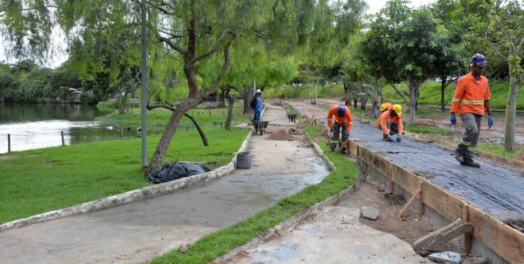 Requalificação da drenagem do Parque da Lagoa chega à fase final