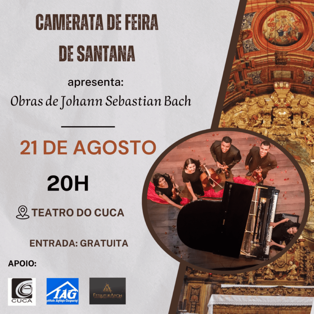 Camerata de Feira de Santana apresenta obras de Bach no CUCA