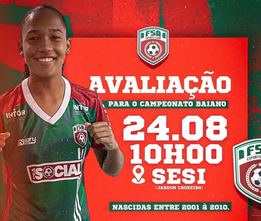 FSA Esporte Clube realiza avaliação para atletas femininas neste sábado