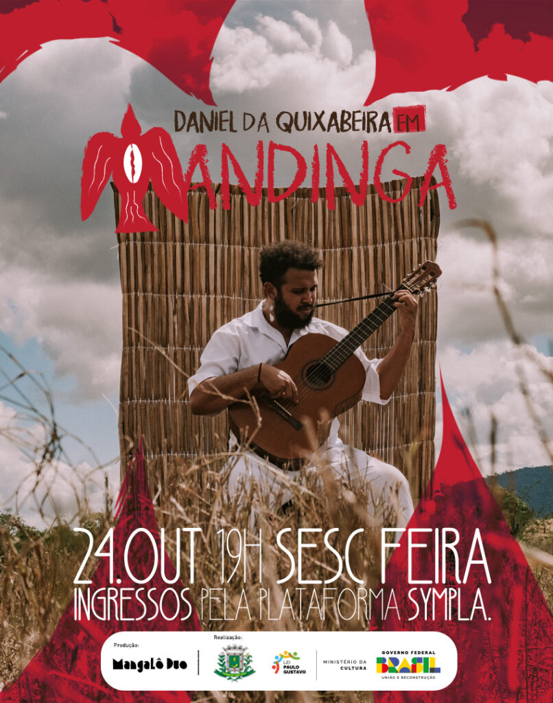 Daniel da Quixabeira estreia Projeto Mandinga no Sesc Feira de Santana 