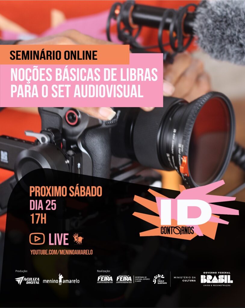 Seminário online sobre noções de libras para o audiovisual será realizado neste sábado